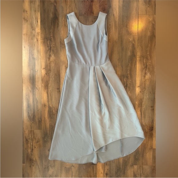 Banana Republic Dresses & Skirts - Banana Republic Gray Fit & Flare Midi Dress 0 Wedding Guest Bridesmaid
